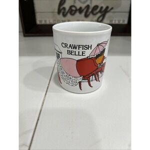 Vintage 1981 Crawfish Belle Louisiana Bayou New Orleans Coffee Mug